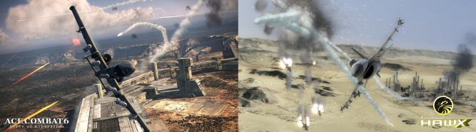 H.A.W.X. vs. Ace Combat 6 - Kann Ubisoft den Konsolentitel grafisch überflügeln?