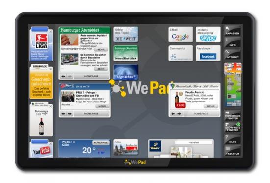 Softwareversion 2.0 für das WeTab bietet unter anderem eine verbesserte Multitouch-Unterstützung. 'Volles Multitouch', wie suggeriert, ermöglicht es jedoch nach wie vor nicht. 