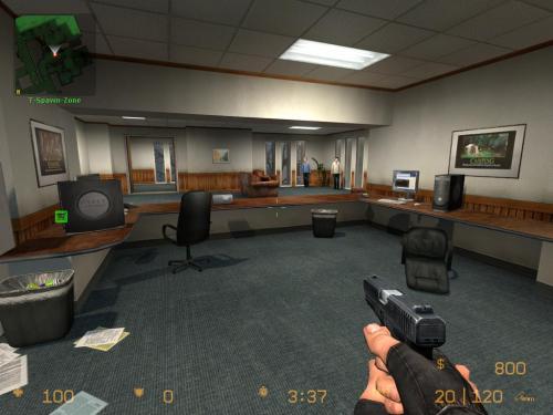 Wo ist die Bombe? Ein Fun-Video zu Counter-Strike Source schickt einige ahnungslose Bots auf eine aussichtslose Suche.
