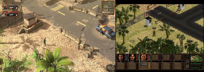 Jagged Alliance 2: Reloaded - das 3D-Remake des Klassikers von 1999. Rechts das Original, links das Remake. (2)