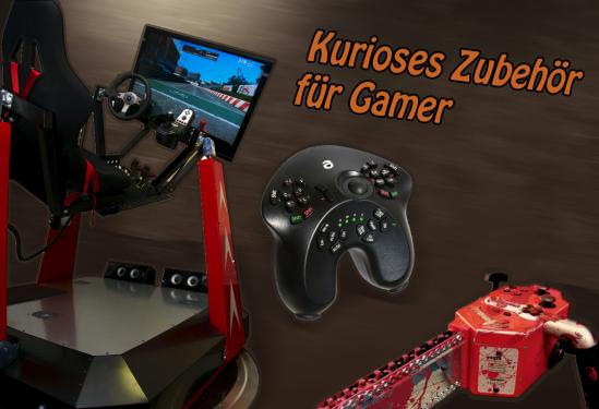 Kettensäge, Power Glove, Cyberbike: Kurioses Zubehör für Gamer