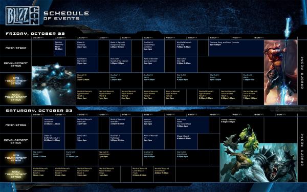 BlizzCon 2010: Kostenlose, abgespeckte Internet-Streams angekündigt. Hier sehen Sie den Zeitplan für das Event.