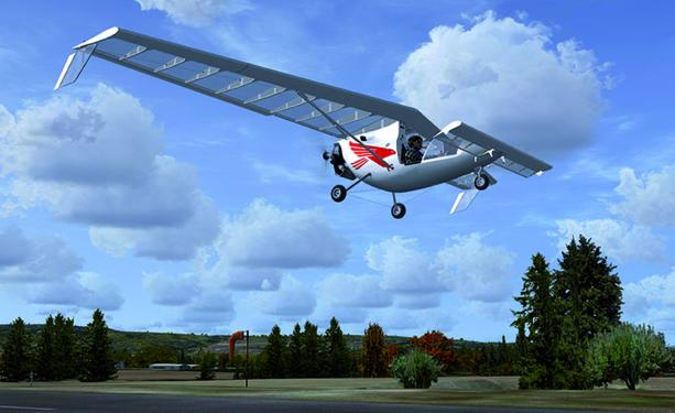 Für den Microsoft Flight Simulator X ist ab sofort der neue Flugzeugtyp des Falcon zu sehen. Hier Screenshots des neu steuerbaren Fliegers. (2)