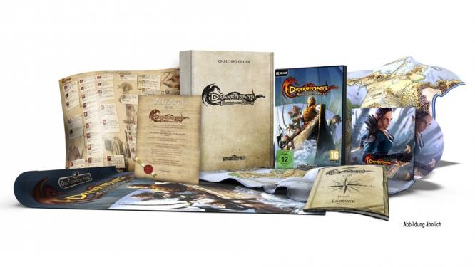 Die Collector's Edition zu Drakensang: Am Fluss der Zeit enthielt folgende Extras: hochwertige Buchverpackung in Segeltuchoptik, exklusives Ingame-Item, der Original-Soundtrack, Aventurien-Landkarte, Collector's Edition-Echtheitszertifikat, ein DIN A3 Wendeposter, das Spiel in einem DVD-Case inkl. Handbuch, das Schwarze Auge-Regelwerk (4. Edition) als PDF