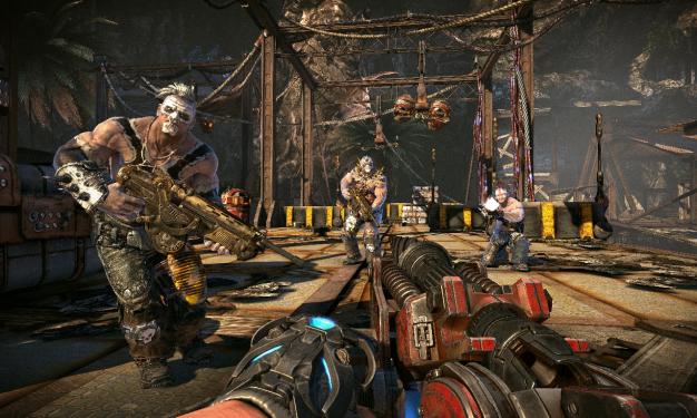 Der Bohrer ist die letzte Waffe, die Sie im Spiel erhalten - und dementsprechend auch die mächtigste. Diese Creeps sind damit lediglich Kanonenfutter.