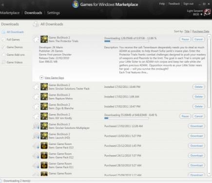 Diesen Bildbeweis lieferte Asuterisuku (Mitglied des 2K-Forums) mit, um zu belegen, dass der Protector Trials-DLC tatsächlich vorübergehend erhältlich war. 