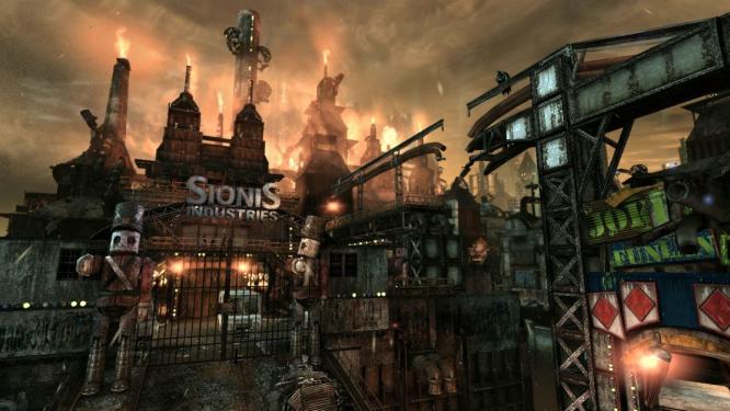 Eine Blaupause zur Spielwelt von Batman: Arkham City zeigt euch die Open World von oben. Springt zur Galerie!