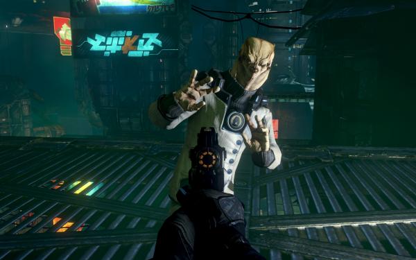 Prey 2 spielt auf dem Alien-Planeten Exodus und bietet insgesamt drei frei begehbare Städte. Der Stil erinnert an Klassiker wie Blade Runner.
