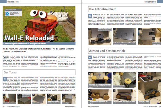 PCGH-Extreme-Sonderheft beschäftigt sich unter andem mit dem ausgefallenen Wall-E-Mod aus der Community.