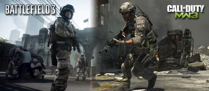 Battlefield 3 vs. Call of Duty: Modern Warfare 3. In knapp drei Monaten gibt es einen spannenden Release-Showdown.