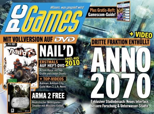 Ab 27. Juli beim Zeitschriftenhändler: die PC Games 8/11 mit großer Anno 2070-Titelstory.