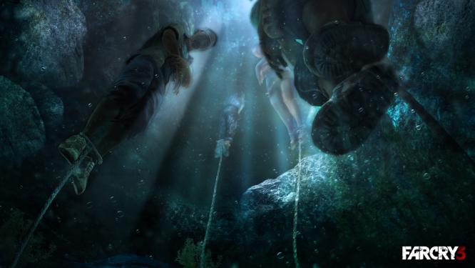 Das Wasser sieht in Far Cry 3 hervorragend aus. Hatten sich die Entwickler in Far Cry 2 noch auf das Feuer-Feature konzentriert, ist das bestimmende Element nun das Wasser.