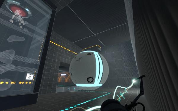 In The Core für Portal 2 manipuliert ihr Gegenstände so, dass ihr die Puzzle lösen könnt.