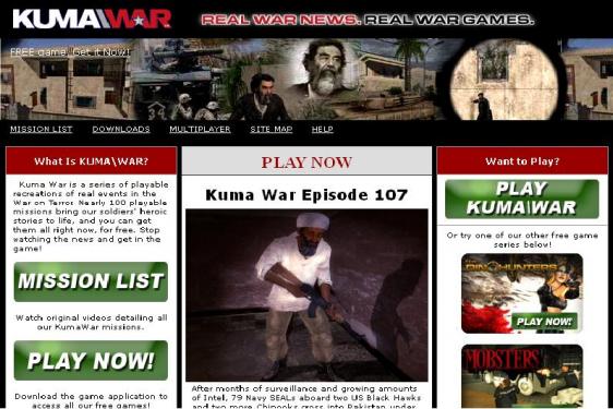 'Real War News. Real War Games.' - Diese Worte sind allen Ernstes auf der KUMA\War-Webseite zu lesen. 