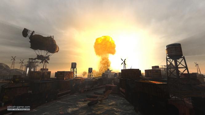 Das hier ist nicht etwa ein Ego-Shooter, sondern Oil Rush. Das Strategiespiel steht ab heute für rund 20 Euro zum Download bereit und ist Anlass dieses Specials.