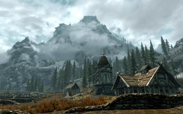 So hat ein Fantasy-Rollenspiel auszusehen. Die Spielwelt von The Elder Scrolls 5: Skyrim ist den Entwicklern von Bethesda besonders gelungen. 