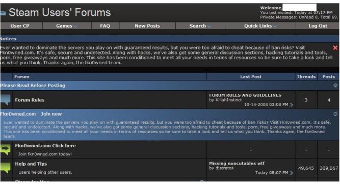 Auch Steam ist vor Hacker-Angriffen nicht gefeit. Großartige Schäden scheinen, so weit bislang bekannt, im November 2011 aber nicht angerichtet worden zu sein.  (10)