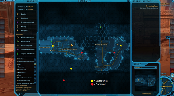 Mit unserem SWTOR-Guide zu den Korriban-Datacrons findet ihr die drei Teile sehr schnell.
