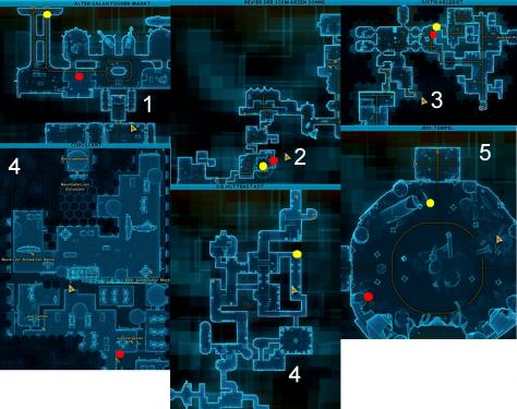 SWTOR: Datacron-Guide zu den auf Coruscant versteckten Datacrons - schaut Euch am besten auch das Video an, dass Euch den genauen Weg zeigt.