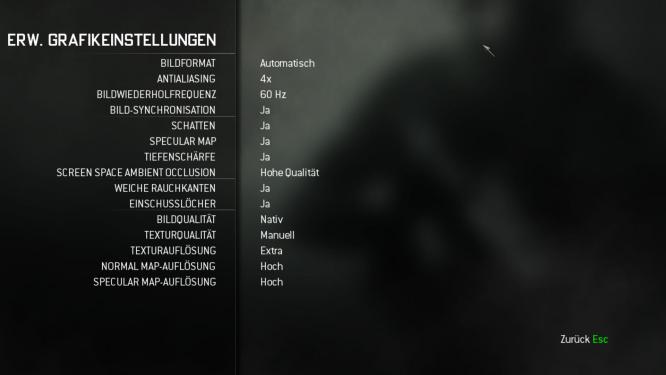 So sollten eure Ingame-Einstellungen aussehen, wenn ihr die höchste Grafik-Qualität einstellen möchtet.
