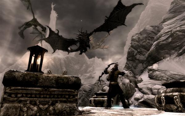 Bogenkünstler: Ein YouTube-Spieler zeigt, was in Skyrim alles mit Pfeil und Bogen möglich ist.