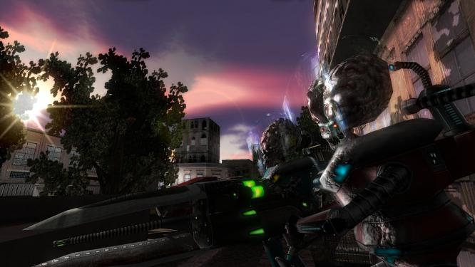 Mit aktuellen Hochglanz-Shootern wie Battlefield 3 kann das Freeware-Spiel Alien Arena -optisch- natürlich nicht mithalten.  (12)