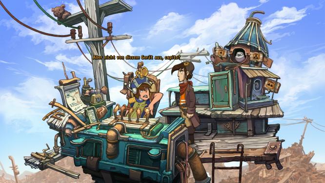 Deponia im Test: Das Comic-Adventure von Daedalic strotzt vor Details. 