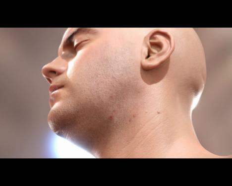 Das sogenannte Seperable Subsurface Scattering schafft es, dass dieses Gesicht so realistisch aussieht. (10)
