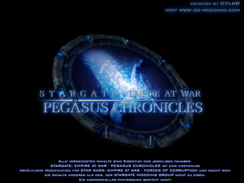 Splash Screen für Stargate Empire at War: Pegasus Chronicles