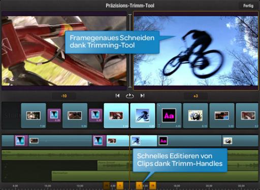 Das Avid Studio für iPad ermöglicht das Erstellen, Schneiden und Verfeinern von Videos auf dem iPad. (4)