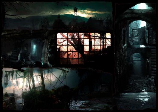 Hier seht ihr eine Collage mit unterschiedlichen Umgebungen aus dem Spiel, die euch einen ersten Eindruck von der Atmosphäre und Ausrichtung des Spiels verschaffen sollen.