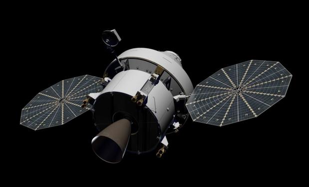 Das Raumschiff Orion soll eines Tages Menschen zum Mars befördern. Das Triebwerk wird von der Esa beigesteuert.