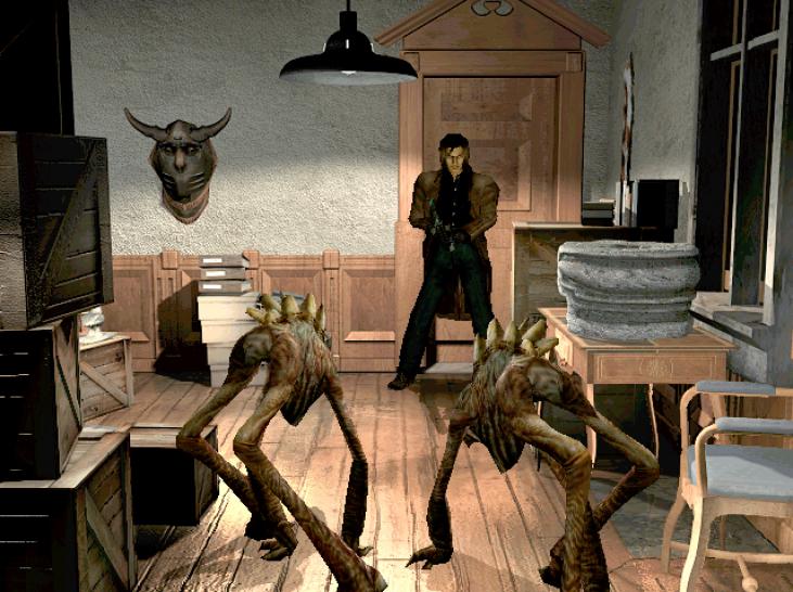 [26/11/01] Wie in Resident Evil zielen Carnby und Aline im Angriffsmodus selbstst&auml;ndig auf den n&auml;chsten Gegner in Reichweite.