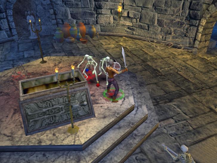 [26/11/01] UNTOT Skelette geh&ouml;ren auch in Dungeon Siege zu den klassischen Monstertypen.