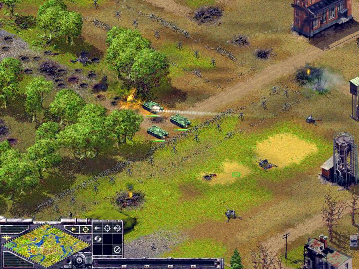 [26/11/01] Normalerweise wehrlos gegen Panzer, kann sich eine verschanzte Truppe Fu&szlig;soldaten lange gegen die Stahlkolosse halten, wenn sie mit Panzerf&auml;usten ausgestattet ist.