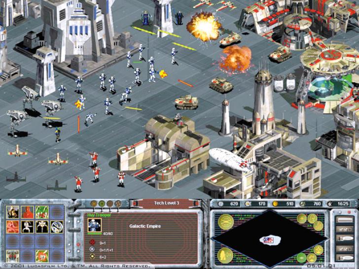 [26/11/01] Die Benutzeroberfl&auml;che wurde praktisch unver&auml;ndert aus Age of Empires &uuml;bernommen.