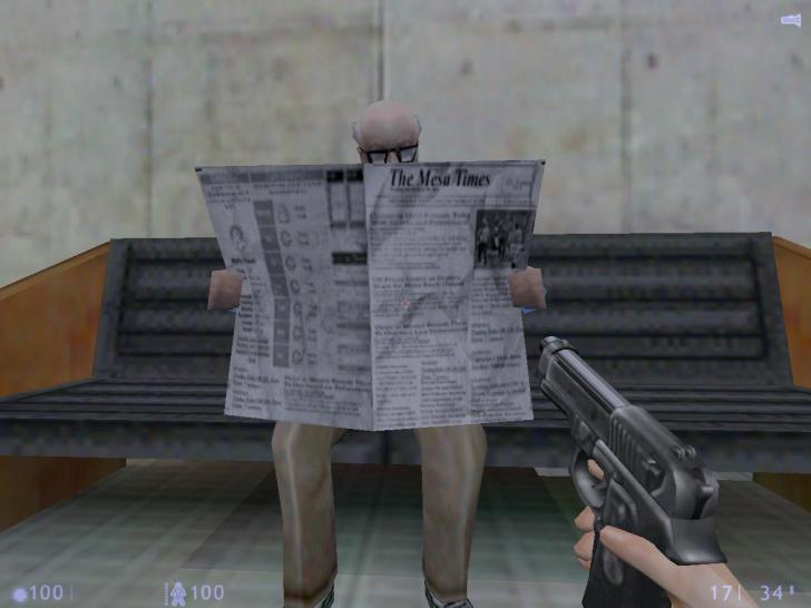 [26/11/01] So gem&uuml;tlich wird es in Blue Shift selten zugehen.