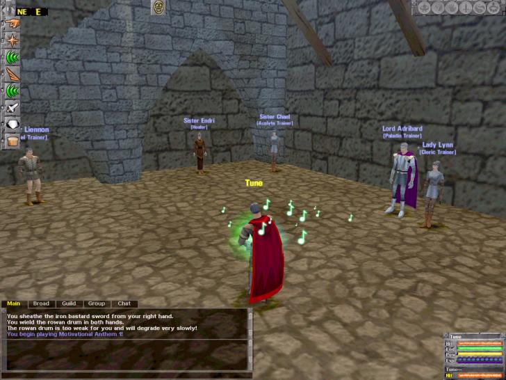 [26/11/01] Kleinere Au&szlig;enposten finden Sie an jeder Ecke. So entfallen die aus Everquest bekannten langen Wege, wenn Sie etwas verkaufen wollen.