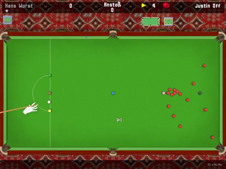 [02/02/02] Am virtuellen Tisch lassen sich dank der perfekten Ballphysik Erkenntnisse für reale Spiele gewinnen.