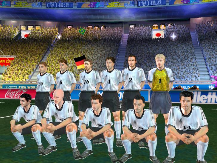 [03/05/02] Dieses Mannschaftsfoto geht in die Geschichtsbücher von FIFA Weltmeisterschaft 2002 ein: Deutschland holt den Cup!