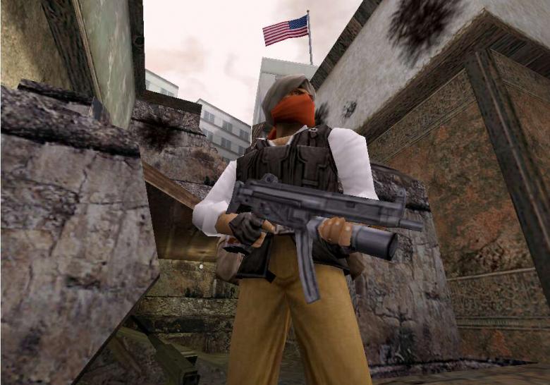 [07/04/03] Die Spielermodelle sehen deutlich runder als in Counter-Strike aus. Waffen und Umgebung wirken allerdings nicht mehr zeitgemä&szlig;. 