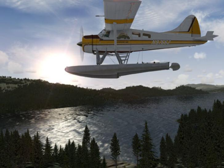 [04/10/06] Microsoft Flight soll ein altes Genre neu beleben. Hier im Bild: Flight Simulator X.