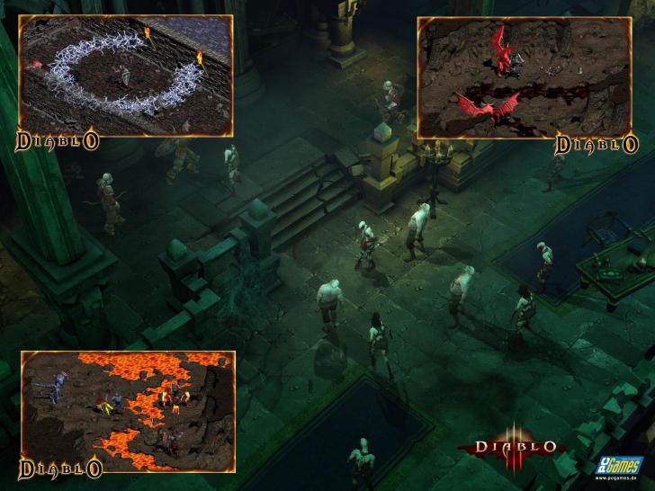 [30/06/08] Diablo 1 und Diablo 3. Optisch hat sich natürlich einiges getan. Für den grafischen Antrieb von Diablo 3 sorgt eine Blizzard-eigene 3D-Engine, die von der Havok-Physik-Engine unterstützt wird. Das hat zur Folge, dass in Diablo 3 interaktive Umgebungen auf Sie warten. Damit stellen Sie Fallen oder legen Hindernisse für Gegner.