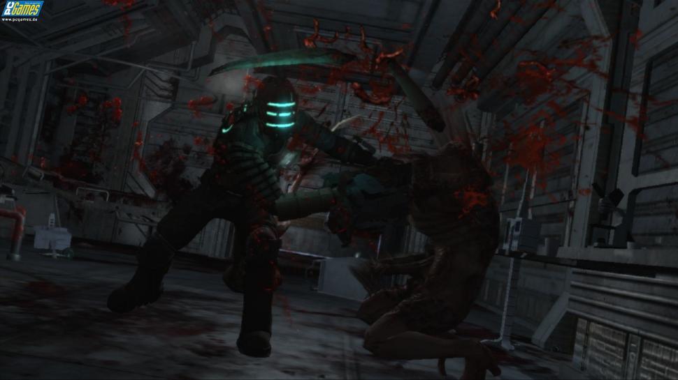 [06/06/08] Dead Space ist wie ein kurz gebratenes Steak: sehr blutig.