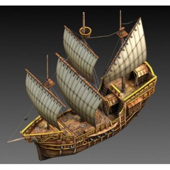 [15/05/09] Anno 1404 Limitierte Fan Box: dieses Schiff erhalten Sie neben anderem Zubehör in der limitierten Fan-Box.