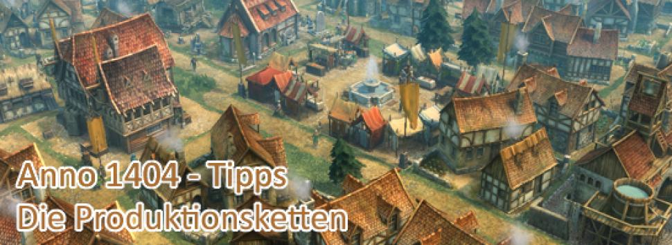 [07/07/09] Anno 1404-Tipps zu den Produktionsketten: Nutzen Sie das unten stehende Inhaltsverzeichnis, um gezielt zu den verschiedenen Erzeugnissen zu springen.
