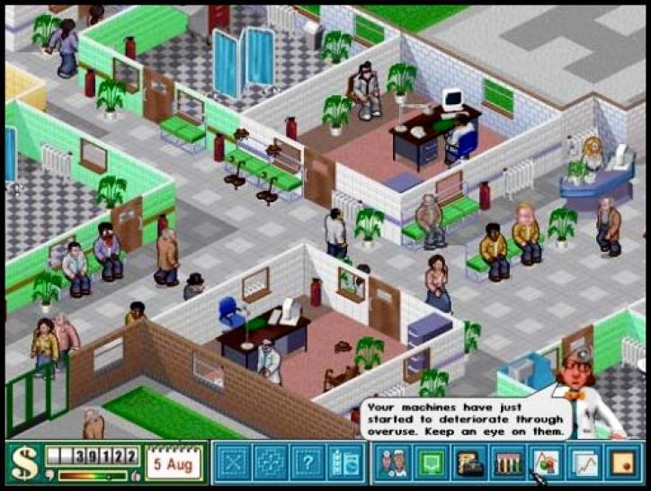 [23/07/09] Der Klassiker Theme Hospital stammt von Bullfrog.