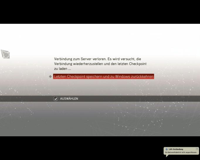[19/02/10] Das DRM-System hält das Spiel, diesem Fall Assassin's Creed 2 an, sobald die Internetverbindung getrennt wird.