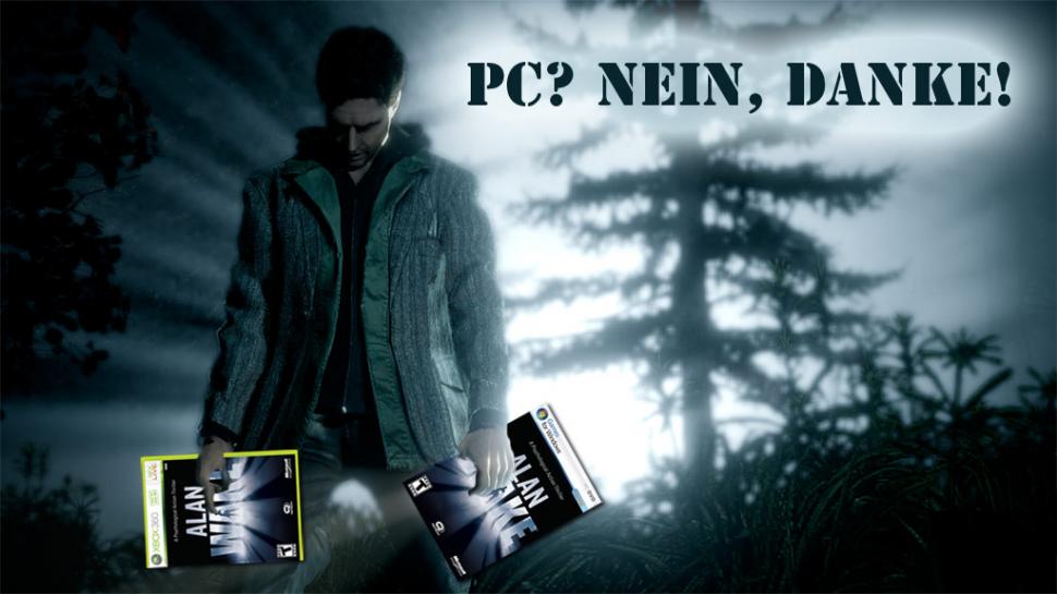 [17/05/10] Schriftsteller Alan Wake würde sein schaurig schönes Abenteuer sicher auf beiden Plattformen veröffentlicht sehen. Tatsächlich erschien das gleichnamige Action-Adventure aber nur für die Xbox 360. Die womöglich endgültige Absage für die PC-Fassung kam im Februar dieses Jahres. 