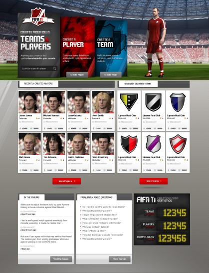 [07/07/10] Das FIFA 11 Creation Center. 